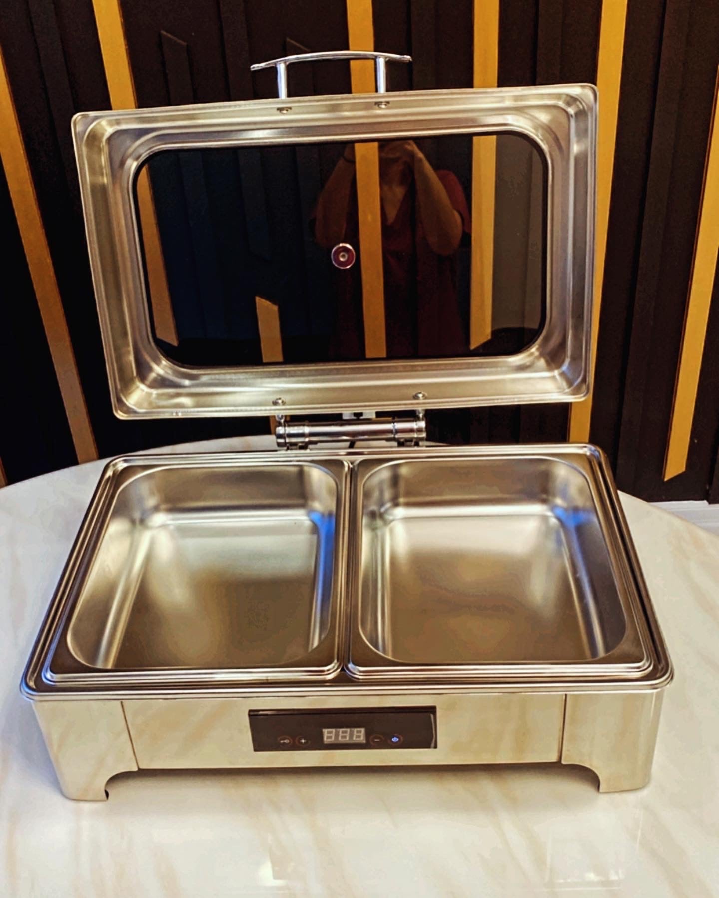 Silver Electric Chafing Dish 9L