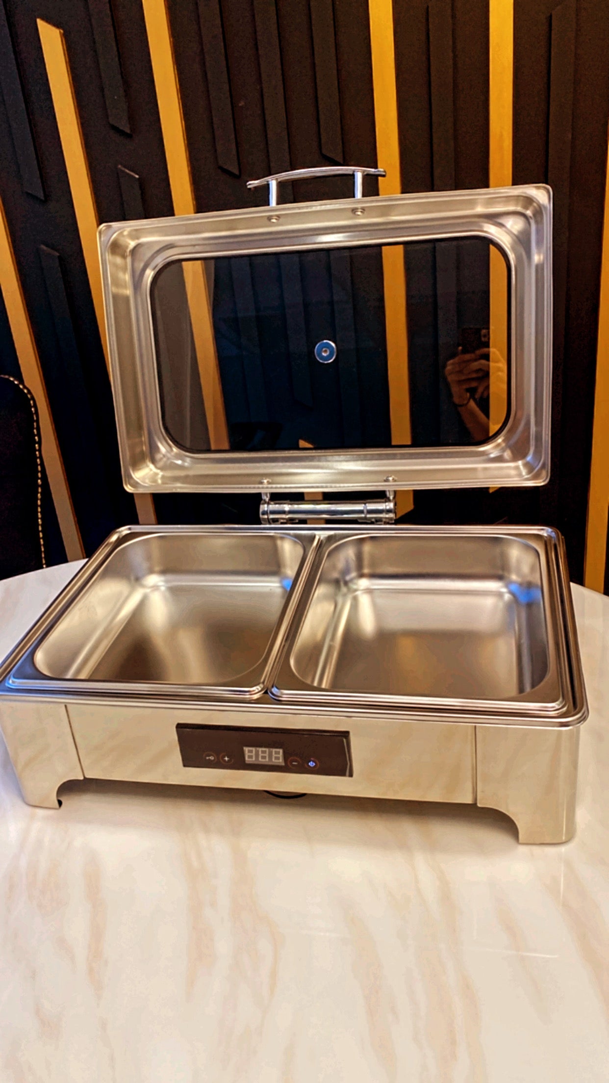 Silver Electric Chafing Dish 9L