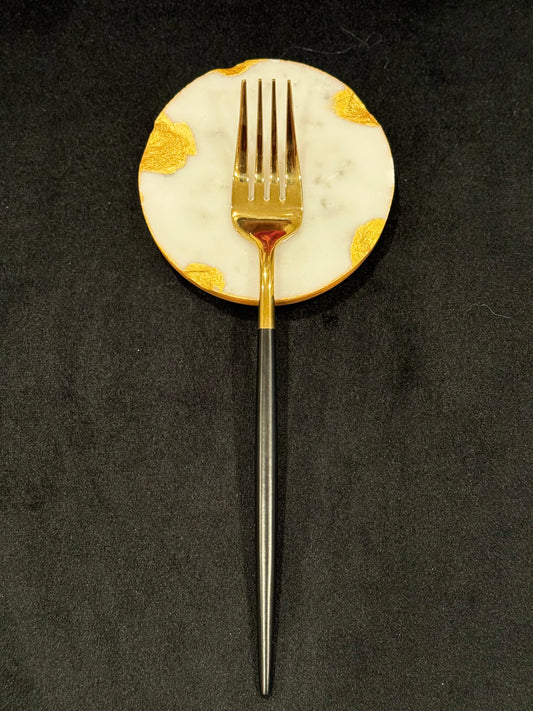 Black & Gold Dinner Fork (12pieces)