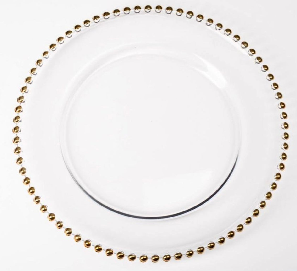 White Gold Charger plates (set of 48)