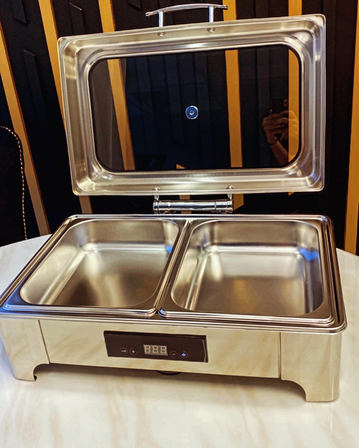 Silver Electric Chafing Dish 9L