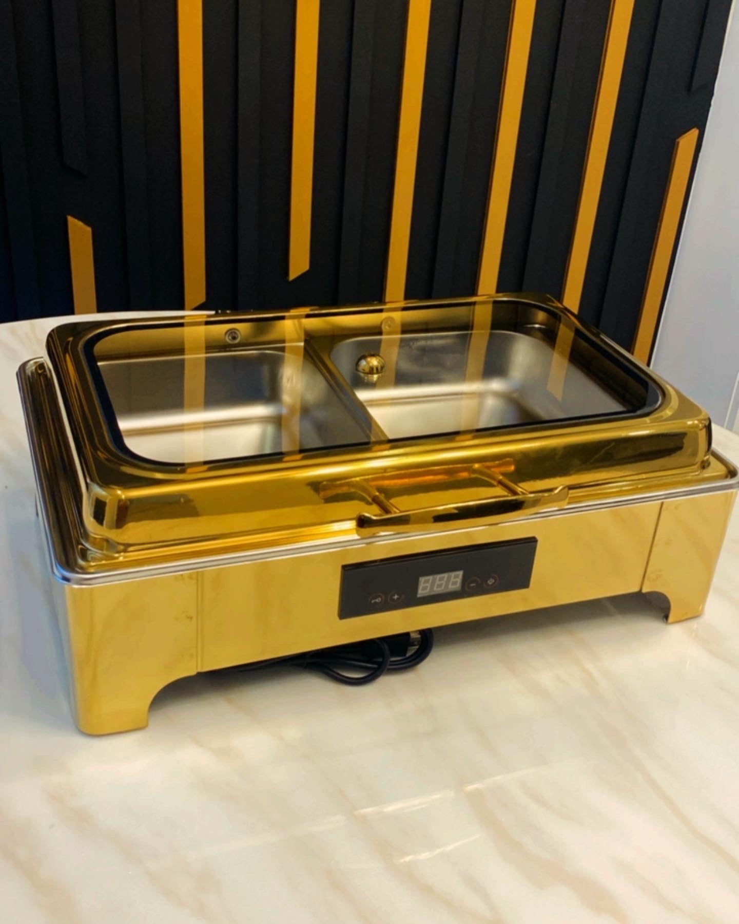 Gold Electric Chafing Dish 9L