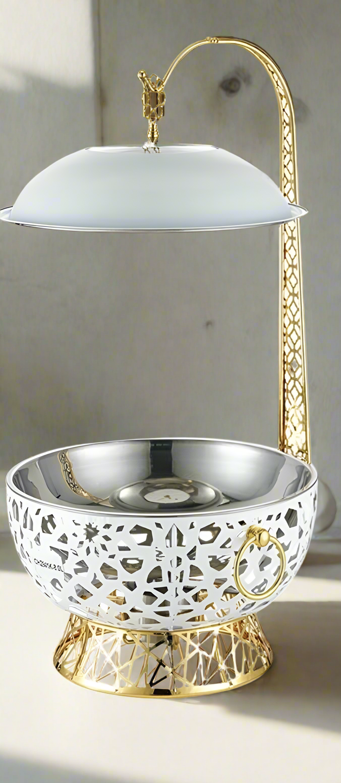 Sultan Chafing Dish white/Gold 8L